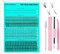 Extension Ciglia, Aikvigss 404PCS Set Ciuffetti Ciglia finte per Ciglia Individuali con Pennello per Mascara Applicatori per Ciglia Rimovibili con Colla per uso Personale e Domestico