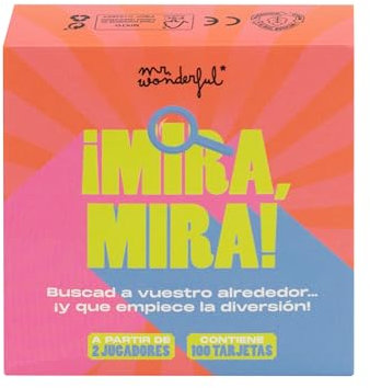 Mr. Wonderful - Juego de Cartas - ¡Mira, mira! - Contiene 100 Tarjetas - A Partir de 2 Jugadores