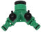 Divisor de Manguera de 3 Válvulas, Divisor de Agua de 3 Vías, 1 Entrada, 2 Salidas, Adaptador Divisor de Grifo para Lavadora, Jardinería, (3 pezón)