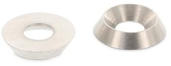 M3 bis M12 Rosette aus Vollmaterial gedreht V2A Unterlegscheibe (10, M6)