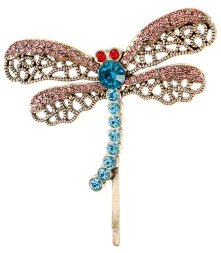 Healvian Libellen Haarschmuck Strass Haarspange FüR Damen Mit Legierung 2.17X2.13X0.91In FüR Hochzeit Party Alltag Schule Urlaub Und Geschenk