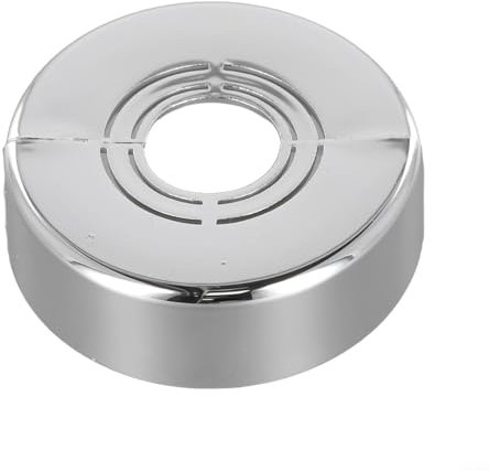 Sumsoctober Flansch Wasserhahn Zubehör Dekorative Abdeckung Rohr Wand Split Flansch Edelstahl Runde Rosettenplatte Boden und Decke (Silber)