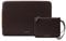 Comfyable Laptophülle aus Leder mit Zubehörtasche, kompatibel mit 16 Zoll MacBook Pro M4 2024 & 15 Zoll MacBook Air M3 2024 A3114 (Loose Fit) M2 2023, Schokolade