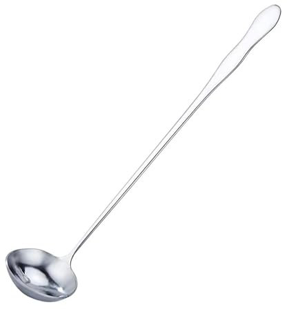 Cucchiai coreani, cucchiaio in acciaio inossidabile, manico lungo ottime cucchiai di zuppa di zuppe coreane a manico a manico lungo
