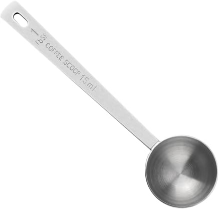 Gosknor Kaffeelöffel aus Edelstahl mit Langem Griff, 1 EL Messlöffel Mehrzweck-Esslöffel für Gemahlenen Kaffee Espresso Tee Zucker Kakao Mehl und Mehr (15ml)