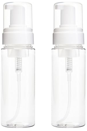 2 Piezas Botella de Espuma | 200ml Botellas con Bomba de Espuma | Recargables Botellas de Espuma de Viaje | para Usar en Agua jabonosa, desmaquillante, champú, Gel de Ducha y Limpiador Facial
