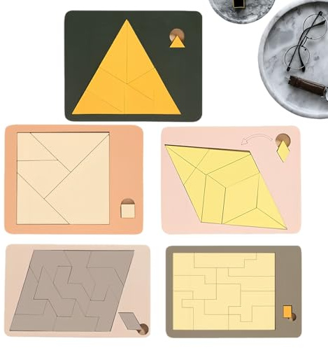 Dreieckspuzzle Holz, Unregelmäßige Holz-Puzzle, Verschwindendes dreiecks-Design, Formen Puzzle Bausteine Familienspiel, Unregelmäßige Holz-Puzzle, Geometrisches Denkspiel