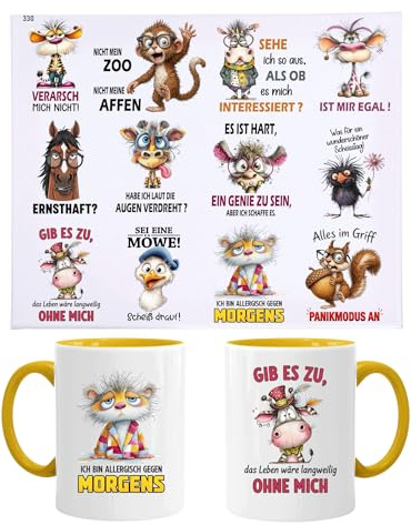 RUB ONs Sticker (#330), DIN A4, lustige Sprüche, freche Tiere Sprüche, lustige Tiere