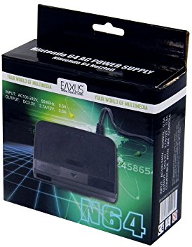 Eaxus® Alimentation convient à la Nintendo 64. ⚡ Câble de chargement / câble d'alimentation Compatible avec la N64