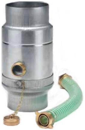 Wassersammler mit Set Titanzink in den Größen 76, 80, 87 und 100 mm (87 mm)
