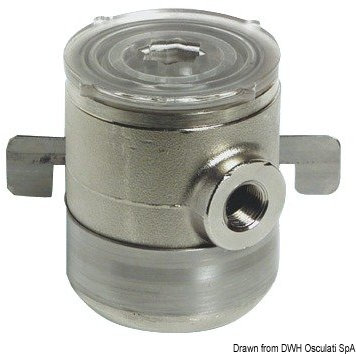 Filtro Acqua Ottone Cromato 1/2