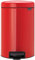 Brabantia Poubelle à pédale, Rouge, 12 L