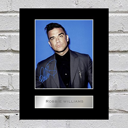 Robbie Williams John Signiert Foto Display
