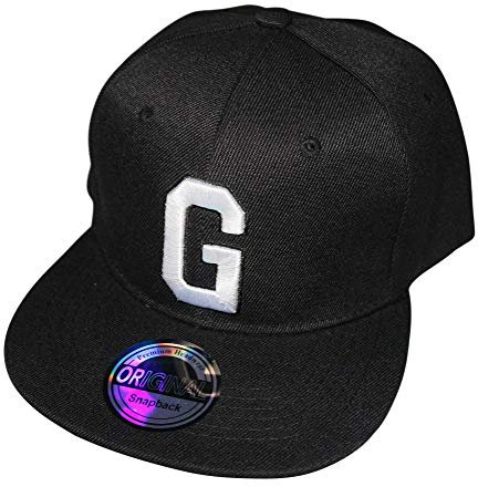 Premium Headwear Buchstaben Initialen Snapback Caps Black & White Baseball Cap (G)