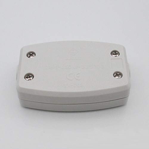 3 Terminal In-Line Connector Box - 13A 250V Mains Electric Cable Flex Junction Used in Lighting, Power and Automotive Wiring, White, 2pcs