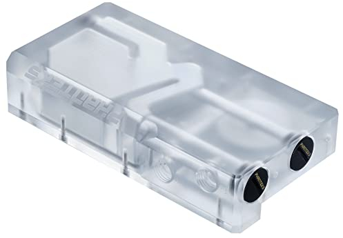 Phanteks Glacier R160C Combo Reservoir für DDC Pumpe, transparente Acryl-Rückplatte, integrierte Digital-RGB Beleuchtung