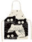 AMOYER Küchen-schürze Baumwolle Leinen Schürzen Reizende Katze Gedruckt Ärmel Männer Frauen Schürze Küchenzubehör 1pc Zufall Stil