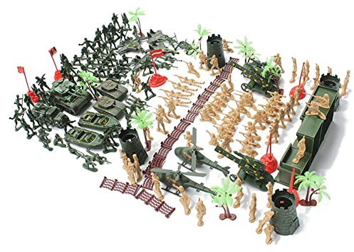 188 Stücke Figuren Soldaten Set Spielzeug Soldaten Set Mini Soldaten Figuren Modell Spielzeug Kunststoff Militärfiguren für Kinder und Erwachsene Spielzeug Kriegssoldaten Anzug