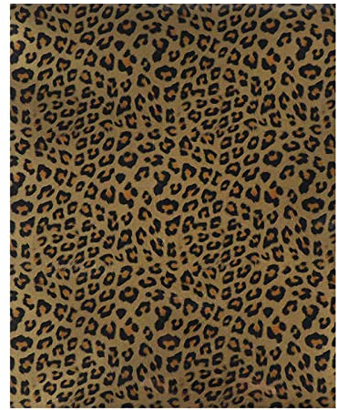 Vinilo de transferencia de calor con estampado de leopardo de 25 x 30,5 cm, lámina de vinilo de transferencia adhesiva de leopardo para ropa, suministros de tela, decoración de camisetas, bricolaje