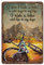 I Ride A Bike Add Life To My Days Vintage-Poster, Metallblechschild, Wandschild, Retro-Eisenmalerei, Aluminiumschild für Zuhause, Männer, Höhle, Bar, Kaffee, Outdoor, Garage, Dekoration, 20,3 x 30,5 c
