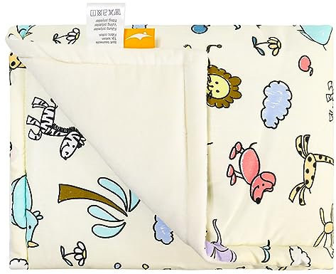ComfortAce® Babydecke mit einem Design aus 100 % Baumwolle, für ein gemütliches und gemütliches Erlebnis für Ihr Baby (100 x 130 cm, gelb)