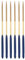 sourcing map 6Stk. Diamant Nadelfeilen 3mm x 140mm Titanbeschichtete rund Handwerkzeug