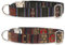 Made by Nami Boho Hundehalsband 2er Set aus Nylon - Versch. Größen kleine & große Hunde - Verstellbar, Atmungsaktiv & Leicht - Premium Hundehalsbänder (L (45-65 cm), Azteken & Braun)
