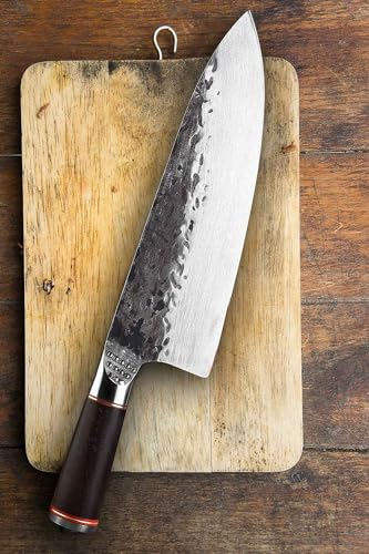 Muxel Kochmesser, das rustikale Hackmesser, das besondere Universalmesser schwer geschmiedet und extra scharf mit Full Tang Griff