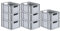 PROREGAL SuperSparSet 8x Eurobox NextGen Economy | Griffe offen |HxBxT 22x30x40cm | 20 Liter | Eurobehälter, Transportbox, Transportbehälter, Stapelbehälter