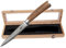 STONELINE Coltello multiuso Damasco martellato, 5', lama in acciaio Damasco, con manico in legno di noce.
