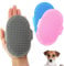 Dog Grooming Rubber Pet Mitt, Flexible Mitt that Stimulates Skin and Removes Loose Fur, Mess-free Suitable for Both Wet Dry Perfect Dogs, Cats, Rabbits with Medium/Short/Curly Hair