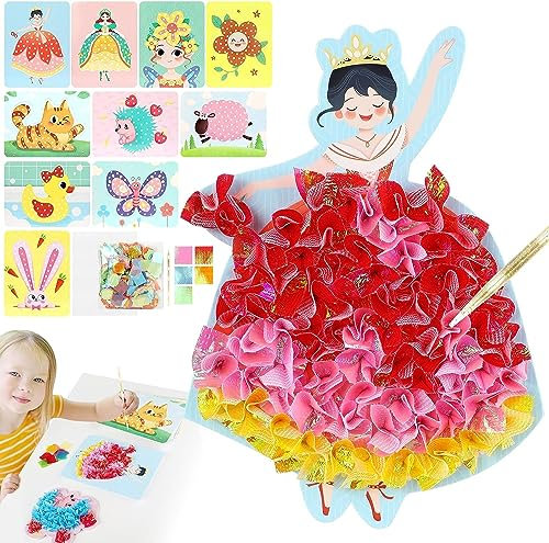 LWAIX Handmalerei für Kinder Poke Art DIY Toys Childhood Infinite Dream Hand-Painted 3D Handgemachte Diy Poke Fun Kinder Malerei Spielzeug (A)