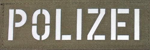 Polizei Patch groß Cordura Klettpatch für Plattenträger Schutzwestten Rucksäcke und Taschen