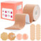 Boob Tape Klebe BH Push Up, Nippli Tape, Trägerloser BH Push Up, Brust Tape für Grosse Brüste, Strapless Bra Gig Breasts, Fashion Tape, 2 Silikon Brüste Nippelpads, Body Tape für Körbchengrößen A-G