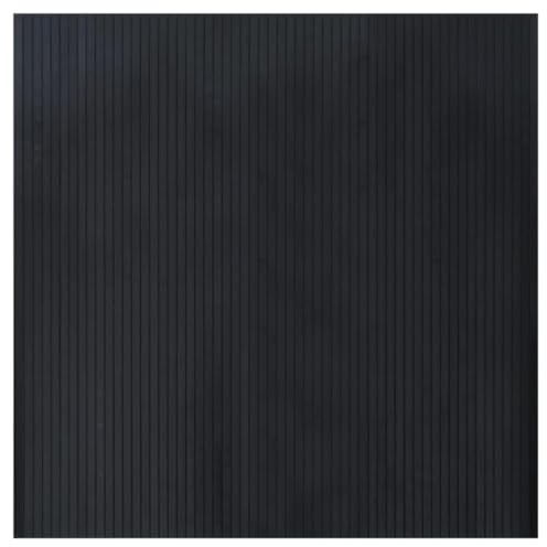 vidaXL Teppich, Bambusteppich Quadratisch, Bambusmatte rutschfest für Wohnzimmer, Läufer Küchenteppich Flurteppich, Modern, Schwarz 100x100cm Bambus