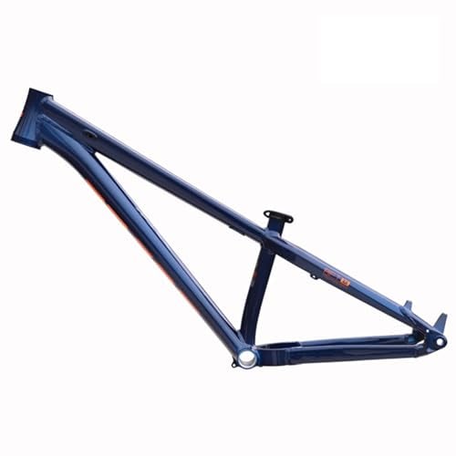 MirOdo Bike Hardtail Frame 26”Alu Alloy Mountain Bike Frames BOOST Thru Axle 12 * 148mm BB 73mm Thread Disc Brakes Internal Routing Dirt Jump Climbing XC Frame (Color : Blue, Size : 26)