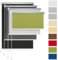 Rettika® Verdunkelungsrollo ohne Bohren, für Fenster, Breite 150 cm, Höhe 220 cm, Grün Farbe, Klemmfix Montage, Jalousien Fenster, Fenster rollos für innen, Klemmrollo