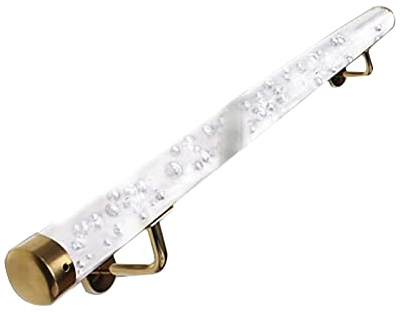 ASHILD Transparenter Acryl-Handlauf für Dachbodentreppen für Flure, Wandmontage-Treppengeländer für die Sicherheit älterer Kinder, Belastung 200 kg (Größe: 1,2 m (4 Fuß))