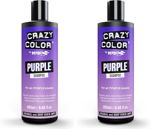 Crazy Color Vibrant Color Shampoo - Purple for Unisex 8.45 oz (Pack of 2)