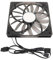 140mm RGB Fan, 140mm Case Fan 15mm MFDB Dynamic Pressure Bearing PWM Temperature Control Support 140mm PWM ARGB Fan Thin Pc Fans RGB 5V ARGB Motherboard Sync Fan Speed (Black)