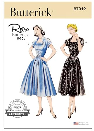 BUTTERICK Sewing Pattern B7019R5 Misses' Dress R5 (14-16-18-20-22)