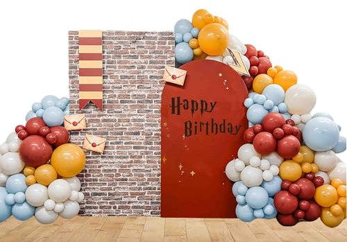 Kit de Arco de Globos de Cumpleaños con Forma de Wizard Decoración de Fiesta Decoraciones de Cumpleaños de Mago para Fiestas de Cumpleaños