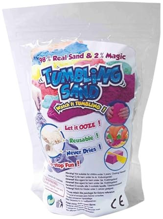Sable magique pour enfants 600 g – Sable malléable et doux aux couleurs amusantes – Idéal pour les travaux manuels et jouer sans salir – Non toxique, pour enfants à partir de 3 ans (rose)