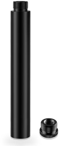 15,2 cm Mikrofonständer-Verlängerungsrohre/Stangen-Teile, universelles 1,6-cm-Gewinde, passend für die meisten Mikrofon-Galgen, Schwanenhals-Arme, Sockel