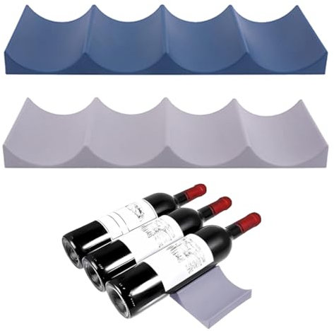 QIBZI Ripiani di ricambio per frigoriferi,2 pezzi di scaffale per la conservazione del vinoScavo per la conservazione del vino Scaffale impilabile multiuso