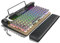 Retro Typewriter Style Keyboard Wireless Mechanical RGB Backlight, Comfort Wrist Rest, Support Wired/Bluetooth 5.0/Wireless 2.4G for IPAD/PC Computer/Laptop