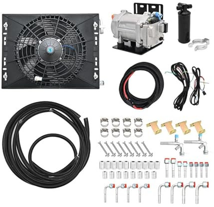 Système de climatisation et de chauffage électrique 12 V/24 V CC for camion/camping-car/bateau climatisation 5000 BTU chauffage 4 kW installation Plug & Play
