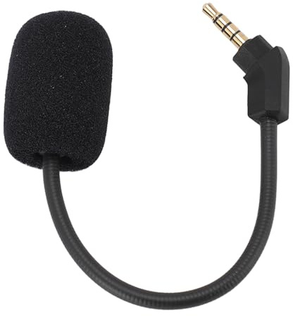 TYCIONG Ersatz -Headset MIC Abnehmbares Gaming -Mikrofongeräuschstorn mit Schaumstoffabdeckung 3,5 Mm Goldener Plattenstopfen für Cloud S
