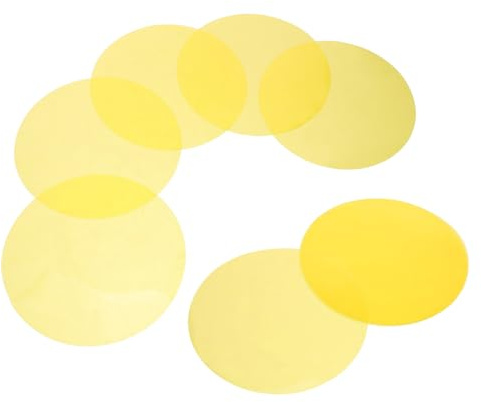 FIXOSHEE 10 Stück Selbstklebende Farbfilterfolie 10cm Lichtdiffusor für LED Leuchtstoffröhren Strahler Warmlichtfilter für Heim Studiobeleuchtung Abnehmbare Gelfilter für Party Fotografie