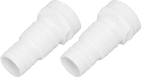 Universal-Schwimmbadschlauch-Adapter, 3,8 cm Außengewinde, Poolpumpenarmaturen, Schlauchverbinder, 2 Stück